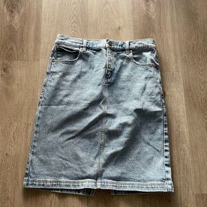 abrand blue A' 99 low midi denim y2k 90's style jean skirt size 26